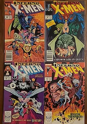 Buy Uncanny X-Men # 240, 241, 242 & 243 (1989, Marvel) Inferno Storyline • 6.35£