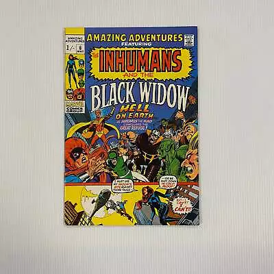 Buy The Inhumans And The Black Widow #6 VF/NM 1971 Raw Comic Pence Copy • 30£