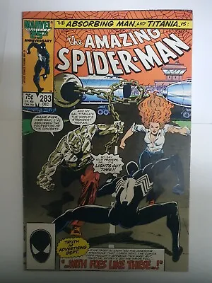 Buy The Amazing Spider-man #283 Vs Absorbing Man & Titania  (1986) Marvel Comics • 4£