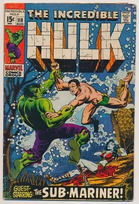 Buy The Incredible Hulk #118 Comic Book - Marvel Comics!  Sub-Mariner • 118.54£