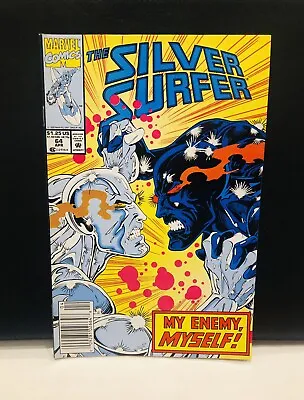 Buy SILVER SURFER #64 Comic , Marvel Comics Newsstand • 2.64£