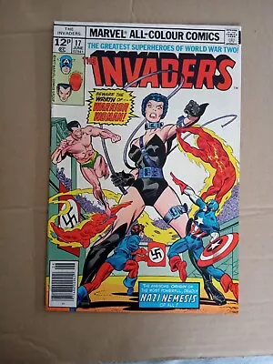 Buy Invaders No 17.  1st Warrior Woman.  Hitler Appearance. F+  1977 Marvel Comic • 14.50£