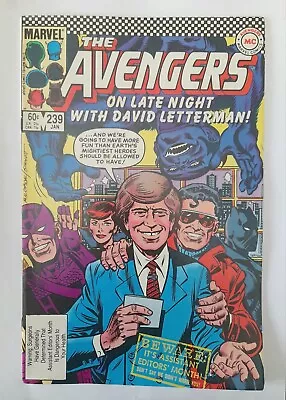 Buy 1984 Avengers 239 VF/NM.David Letterman & P.Sharper App.First Print.Marvel  • 17.08£