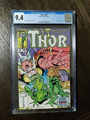 Buy THOR #364, CGC 9.4, WP, 1st App. Of Throg! - Thor Becomes A Frog.  • 51.47£