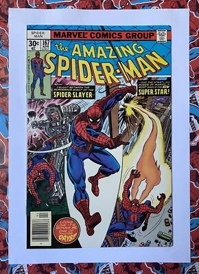 Buy AMAZING SPIDER-MAN #167 - APR 1977 - 1st WILL O' THE WISP APPEARANCE - NM- (9.2) • 22.49£
