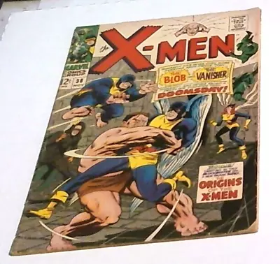 Buy Marvel Comics #38 The Uncanny X-Men Comic Book • 23.86£