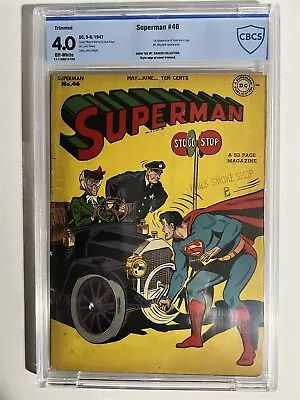 Buy Superman #46 Dc Comics Golden Age 1947 Cbcs 4.0 Graded 1st Superboy In Title! • 300.42£