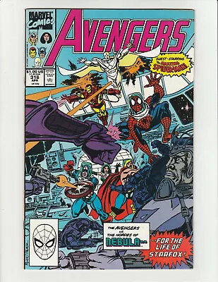 Buy Avengers #316 Spider-Man 1990 Avengers Nebula Iron Man Marvel Comic 8.5 VF+ • 9.37£