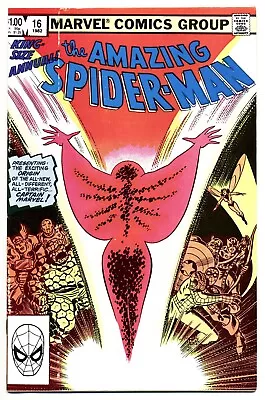 Buy AMAZING SPIDER-MAN ANNUAL #16 VG/F, 1st App 2nd Captain Marvel, Comics 1982 • 15.89£