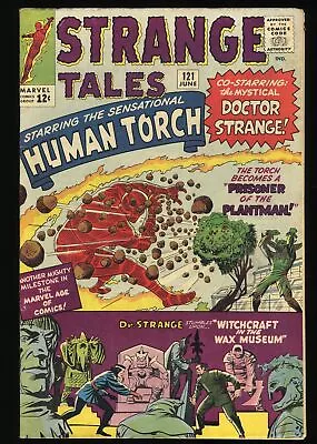 Buy Strange Tales #121 FN+ 6.5 Human Torch! Dr. Strange! Marvel 1964 • 62.75£