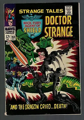 Buy Marvel Comics Strange Tales 163  VG+ 1967 Fing Fang Foom  Nick Fury Avengers • 14.99£