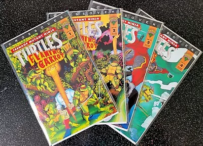 Buy Mirage Teenage Mutant Ninja Turtles Flaming Carrot Crossover 1 2 3 4 Bundle RARE • 0.99£