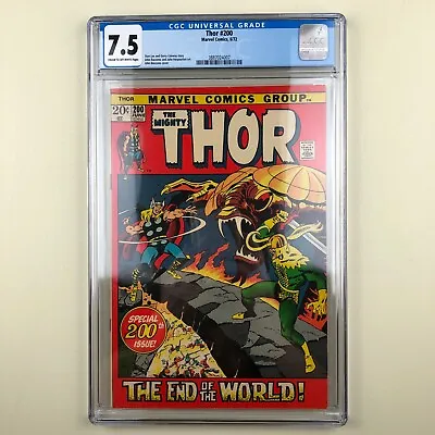 Buy Mighty Thor #200 (1972) CGC 7.5, Ragnarok Issue • 59.94£