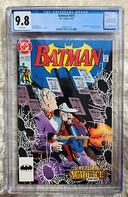 Buy Batman #475 CGC 9.8 WP ~1ST Appearance Of RENEE MONTOYA ~ Alan Grant ~ DC 1992 • 71.05£