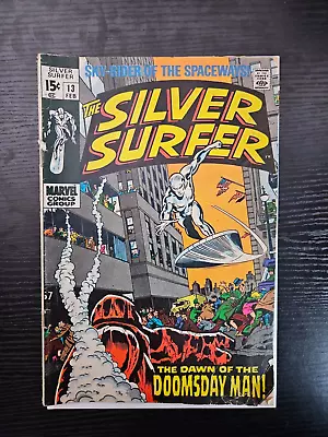 Buy The Silver Surfer # 13 Marvel 2/1970 Begin Bronze-Age 15c Doomsday Man  🛻 • 14.35£