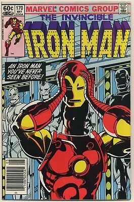 Buy Iron Man 170 NM- 1983 Marvel 1st James Rhodes Iron Man Newsstand Luke McDonnell • 39.72£