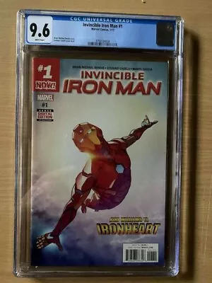 Buy Invincible Iron Man 1 CGC 9.6 Marvel 2017  1st Cover Riri Willams Ironheart • 249.99£