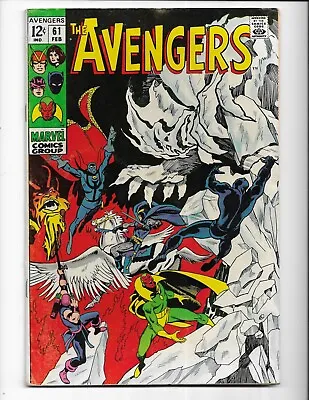 Buy Avengers 61 - Vg/f 5.0 - Black Knight - Dr. Strange - Vision - Aragorn (1969) • 19.71£