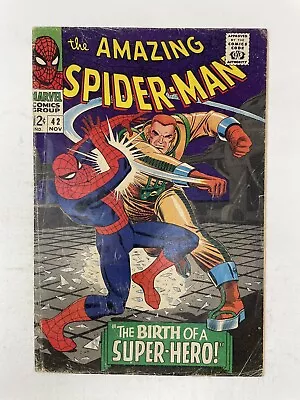 Buy Amazing Spider-Man #42 Mary Jane Watson Reveal Marvel Comics 1966 Silver Age MCU • 55.72£