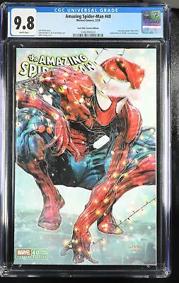 Buy Amazing Spider-Man #40 (02/2024) - John Giang Xmas Variant CGC 9.8 - Marvel • 67.49£