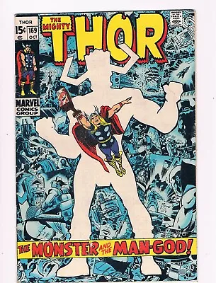 Buy The Mighty Thor #169 -Origin Of Galactus, Jack Kirby, Key; Marvel 1969 VF+ • 70.47£