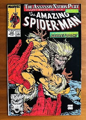 Buy Amazing Spider-Man #324 Vs. Sabertooth NM 9.4 Todd McFarlane • 11.19£