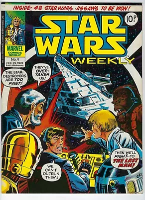 Buy Star Wars # 4 - Marvel UK Weekly - 29 Feb 1978 - UK Paper Comic • 9.95£
