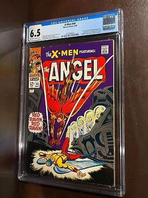 Buy X-Men #44 (1968) / CGC 6.5 / 1st Silver Age Red Raven Appearance / Classic Cover • 86.18£