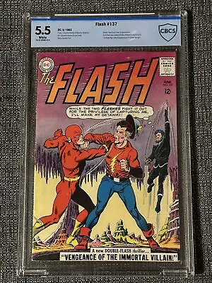Buy Flash #137 CBCS 5.5 1st Silver Age Appearance Immortal Vandal Savage • 162.07£
