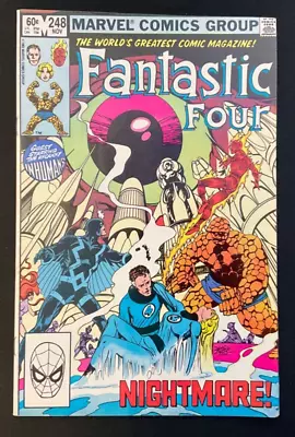 Buy Fantastic Four #248 (1982):  Nightmare!  Inhumans, Quicksilver Appearances! VF • 5.58£