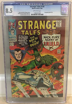 Buy Strange Tales #144 Cgc 8.5 Dormammu Appearance Dr. Strange Nick Fury Stan Lee • 78.85£