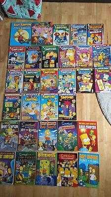 Buy Collection Of 31 Simpsons Comic Books Including 10 Titan Books, 19 Bongo Comics • 20£