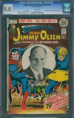 Buy Superman's Pal Jimmy Olsen #141 Cgc 9.0 Wp Jack Kirby Neal Adams Dc Comics 1971 • 118.73£