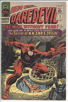 Buy DAREDEVIL  13  VG/4.0  -  Affordable Silver Age From 1966! • 46.43£