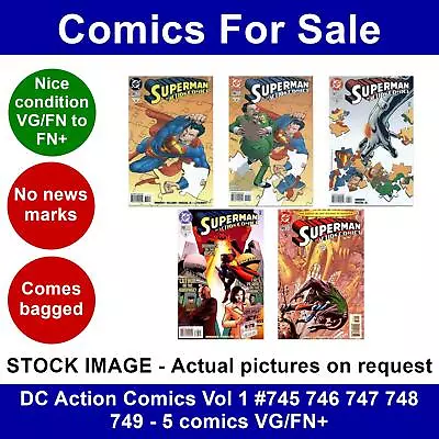 Buy DC Action Comics Vol 1 #745 746 747 748 749 - 5 Comics VG/FN+ • 15.99£