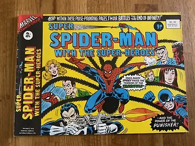 Buy Super Spider-man With The Super Heroes #184 - Marvel Comics - 1976  • 13.75£