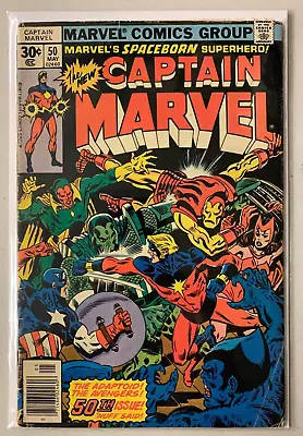 Buy Captain Marvel #48 Cheetah Marvel 1st Series (4.0 VG) (1977) • 2.24£