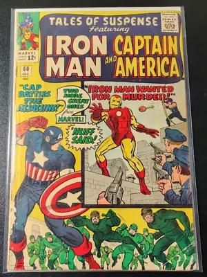 Buy Tales Of Suspense #60 Iron Man & Captain America 1964 Stan Lee Jack Kirby Marvel • 27.67£