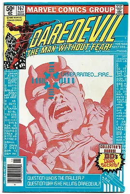 Buy Marvel DAREDEVIL #167 Newsstand (Nov 1980) FRANK MILLER Klaus Janson Michelinie • 20.01£