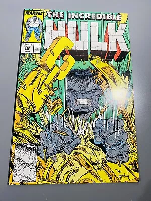 Buy Incredible Hulk #343 Todd McFarlane Art NM White Pages Marvel 1988 1st Print • 27.55£