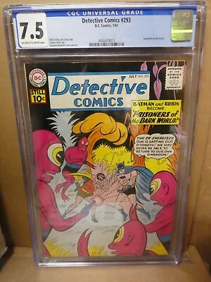 Buy Dc Detective Comics Batman 293 CGC 7.5 Aquaman Appearance VFN- • 239.98£