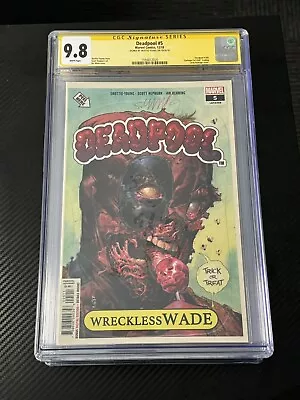 Buy Deadpool #5 CGC 9.8 Signed By Skottie Young Garbage Pail Kids Homage Cover • 182.70£