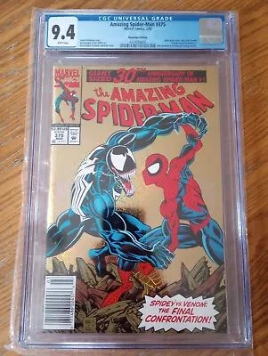 Buy Amazing Spider-Man #375 Newsstand Edition CGC 9.4 White Pages Printed 3/93 • 43.44£