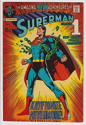 Buy Superman #233 VF/NM 9.0 Iconic Cover W/ Deep, Rich Cover Colors By Neal Adams ! • 707.59£