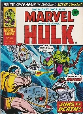 Buy The Mighty World Of Marvel Starring The Hulk #164 Nov 1975 VFINE- 7.5 • 3.50£