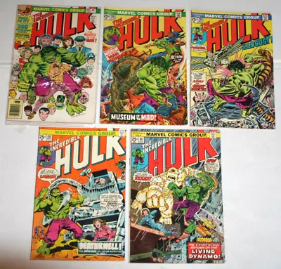 Buy Incredible Hulk #183 185 194 198 200 (G)! 1975! VG/F! Man-Thing! • 27.58£