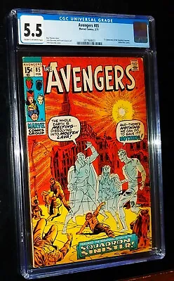 Buy CGC THE AVENGERS #85 1971 Marvel Comics CGC 5.5 Fine- KEY ISSUE • 117.52£
