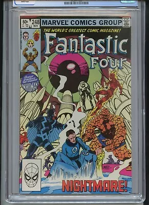 Buy Fantastic Four #248 CGC 9.8 White Pages Inhumans Byrne • 98.83£