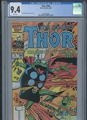 Buy Thor #366 1986 CGC 9.4 • 36.16£