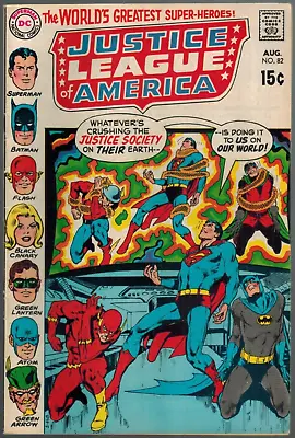 Buy Justice League Of America 82  JLA/JSA Annual Team-Up!  1970 VF- DC Comic • 14.42£